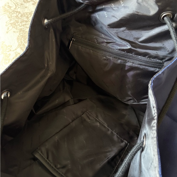 Versace Navy Drawstring Backpack - Picture 3 of 5